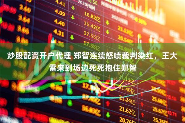 炒股配资开户代理 郑智连续怒喷裁判染红，王大雷来到场边死死抱住郑智